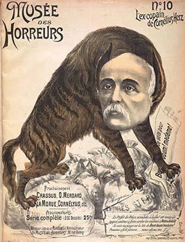 L'ex-copain de Cornélius Herz. No. 10. (Georges Clemenceau, en hyène.) Original lithograph from t...