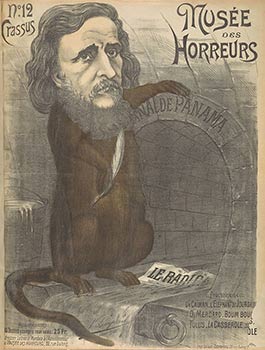Crassus. No. 12. (Henri Maret en rat d'égout.) Original lithograph from the Anti-Dreyfusard serie...