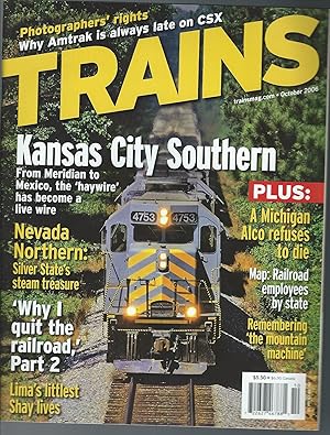 Bild des Verkufers fr Trains October 2006 "Kansas City Southern" zum Verkauf von MyLibraryMarket