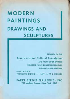 Modern Paintings Drawings and Sculptures. From the Owners and Private Collectors from Paris, etc....