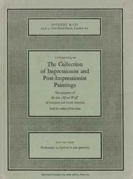 The Collection of Impressionist and Post-Impressionist Paintings. April 24, 1963. Price List.