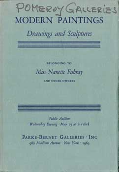 Modern Paintings Drawings and Sculptures. Belonging to Miss Nanette Fabray and Others. May 15, 1963.