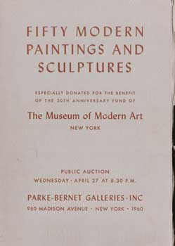 Fifty Modern Paintings and Sculptures. The Museum of Modern Art. April 27, 1960.