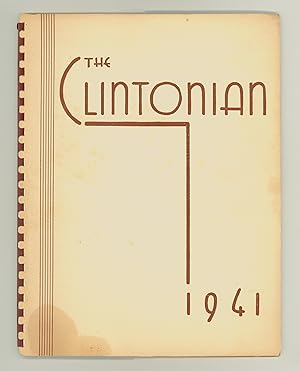 1941 Clintonian, Clinton NY High School Senior Class Yearbook Original Publication with Photograp...