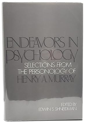 Seller image for Endeavors in Psychology: Selections from the Personology of Henry A. Murray for sale by Underground Books, ABAA