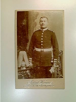 CdV Portraitfoto, Gardebataillon, Preussen, Garde, Parade, Infanterie, Helmbusch, um 1900