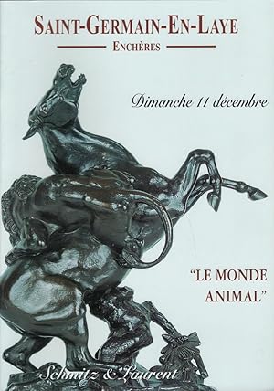 Image du vendeur pour Saint-Germain-en-Laye. Enchres. Dimanche 11 dcembre 2005. "Le monde animal" par les peintres et sculpteurs animaliers et cyngtiques mis en vente par Librairie Archaion