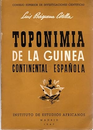 Imagen del vendedor de Toponimia de la Guinea continental espaola . a la venta por Librera Astarloa