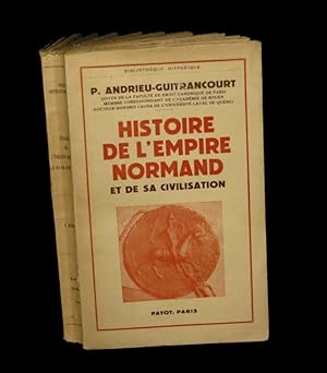 Bild des Verkufers fr Histoire de l'empire normand et de sa civilisation. zum Verkauf von Babel Librairie