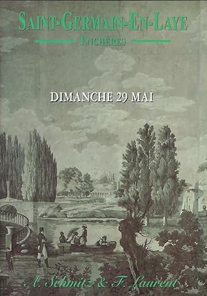 Bild des Verkufers fr Saint-Germain-en-Laye. Enchres. Dimanche 29 mai 2005. Tableaux-Sculptures-Objets d'art-Mobilier ancien zum Verkauf von Librairie Archaion