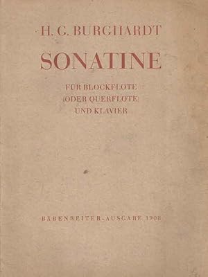 Imagen del vendedor de Sonatine fr Blockflote (oder querflote) und klavier a la venta por Bij tij en ontij ...