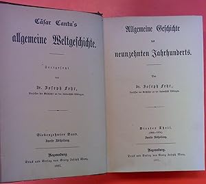 Seller image for Csar Cantus allgemeine Weltgeschichte. Siebenzehnter Band. Zweit Abtheilung. Allgemeine Geschichte des neunzehnten Jahrhunderts. VIERTER THEIL (1866-1878) ZWEITE ABTHEILUNG for sale by biblion2