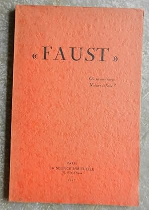 Seller image for "Faust" au Goethanum. for sale by Librairie les mains dans les poches