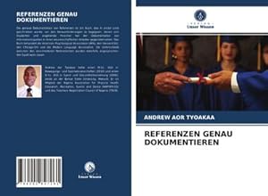 Seller image for REFERENZEN GENAU DOKUMENTIEREN for sale by AHA-BUCH GmbH