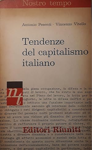 Imagen del vendedor de Tendenze del capitalismo italiano a la venta por librisaggi