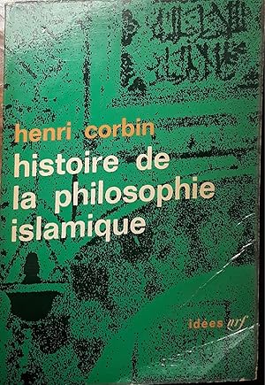 Bild des Verkufers fr Histoire de la philosophie islamique zum Verkauf von librisaggi