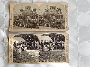 The Coronation of King Edward VII and Queen Alexandra 1902. 2 cards showing the Canadian Arch & C...