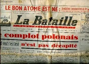 Image du vendeur pour La Bataille N258 1er dcembre 1949 Le complot polonais n'est pas dcapit Sommaire: Les robots ont tu Pierre Vir; Mon spleen et mes fantmes; Le complot polonais n'est pas dcapit. mis en vente par Le-Livre