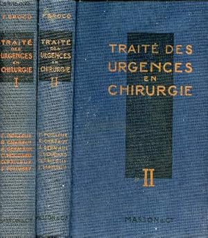 Imagen del vendedor de Trait des urgences en Chirurgie - En deux tomes - Tomes 1 + 2 . a la venta por Le-Livre