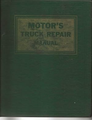 Bild des Verkufers fr Motor's Truck Repair Manual: 11th Edition zum Verkauf von Alan Newby