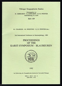 Seller image for Proceedings of the Karst-Symposium - Blaubeuren [2nd International Conference on Geomorphology, 1989]. - for sale by Libresso Antiquariat, Jens Hagedorn