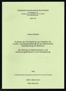 Bild des Verk�ufers f�r Probleme der Durchsetzung von Vorgaben der Landes- und Regionalplanung bei der kommunalen Bauleitplanung am Bodensee: Ein Beitrag zur Implementations- und Evaluierungsdiskussion in der Raumplanung. - zum Verkauf von Libresso Antiquariat, Jens Hagedorn