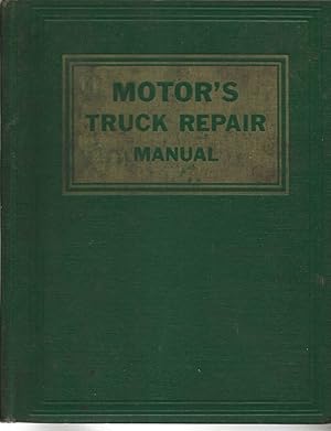 Bild des Verkufers fr Motor's Truck Repair Manual: 13th Edition zum Verkauf von Alan Newby