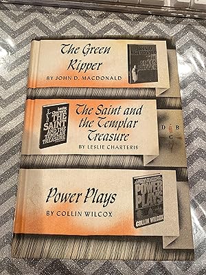 Bild des Verk�ufers f�r THE GREEN RIPPER/ THE SAINT AND THE TEMPLER TREASURE/ POWER PLAYS DETECTIVE BOOK CLUB 3 in one zum Verkauf von Happy Heroes