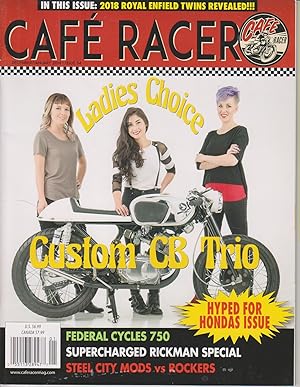 Seller image for Cafe Racer December January 2018 Issue 54 Ladies Choice, Custom CB Trio for sale by Ye Old Bookworm