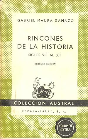 Bild des Verkufers fr RINCONES DE LA HISTORIA SIGLOS VIII AL XII zum Verkauf von Libreria 7 Soles
