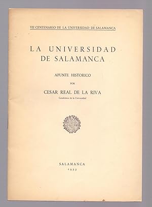 Immagine del venditore per LA UNIVERSIDAD DE SALAMANCA APUNTE HISTORICO venduto da Libreria 7 Soles
