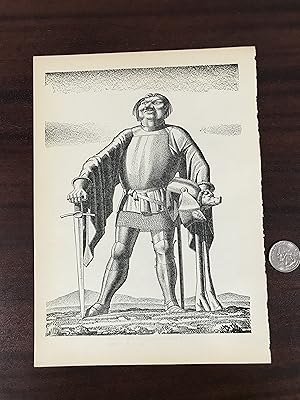 Seller image for Print Henry IV, Part II, extracted from [The Complete Works of William Shakespeare, The Cambridge Edition illustrated by Rockwell Kent] for sale by TribalBooks