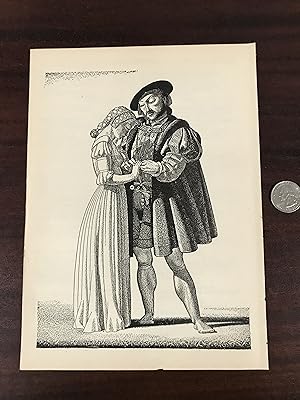 Seller image for Print Henry VIII, extracted from [The Complete Works of William Shakespeare, The Cambridge Edition illustrated by Rockwell Kent] for sale by TribalBooks
