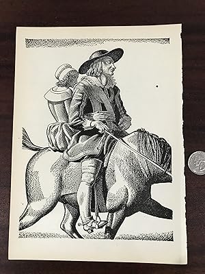 Seller image for Print The Taming of the Shrew, extracted from [The Complete Works of William Shakespeare, The Cambridge Edition illustrated by Rockwell Kent] for sale by TribalBooks