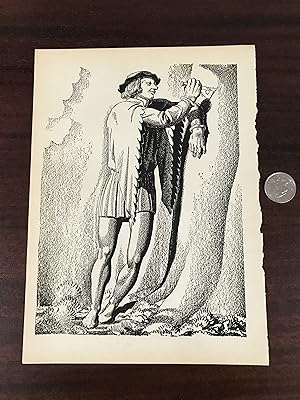 Seller image for Print As You Like It, extracted from [The Complete Works of William Shakespeare, The Cambridge Edition illustrated by Rockwell Kent] for sale by TribalBooks