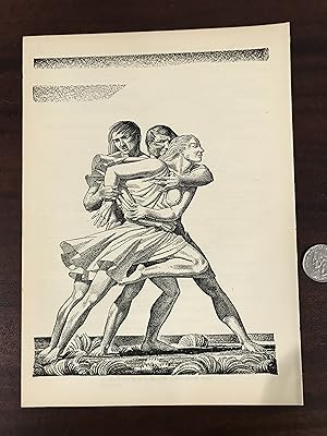 Seller image for Print Pericles, extracted from [The Complete Works of William Shakespeare, The Cambridge Edition illustrated by Rockwell Kent] for sale by TribalBooks