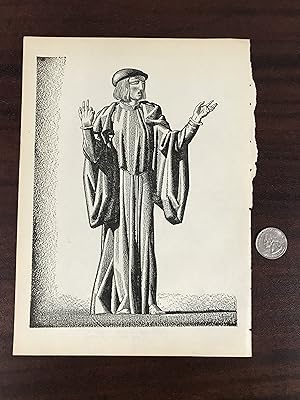 Seller image for Print The Merchant of Venice, extracted from [The Complete Works of William Shakespeare, The Cambridge Edition illustrated by Rockwell Kent] for sale by TribalBooks