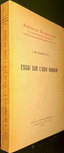 Bild des Verk�ufers f�r Essai sur l'agir humain zum Verkauf von Le Chemin des philosophes