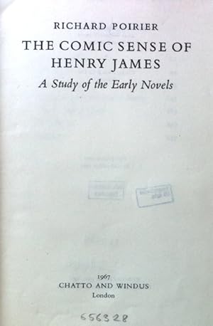 Bild des Verkufers fr The Comic Sense of Henry James. A Study of the Early Novels; zum Verkauf von books4less (Versandantiquariat Petra Gros GmbH & Co. KG)