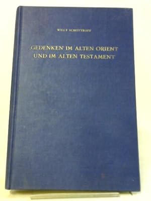 Bild des Verkäufers für Gedenken Im Alten Orient Und Im Alten Testament zum Verkauf von World of Rare Books
