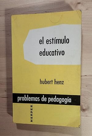 Immagine del venditore per El est�mulo educativo venduto da Llibres Bombeta