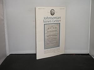 Bild des Verkufers fr The Johnsonian News Letter September 2005 (Volume LVI, No 2) zum Verkauf von Provan Books