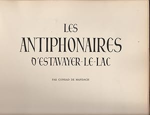 Seller image for LES ANTIPHONAIRES D'ESTAVAYER LE LAC (Les trsors de la peinture suisse) for sale by Librairie l'Aspidistra