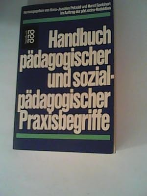 Bild des Verkufers fr Handbuch pdagogischer und sozialpdagogischer Praxisbegriffe. zum Verkauf von ANTIQUARIAT FRDEBUCH Inh.Michael Simon