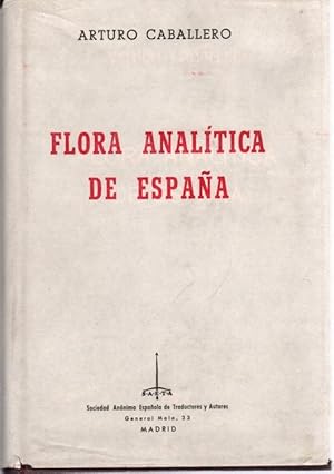 Imagen del vendedor de Flora analtica de Espaa . a la venta por Librera Astarloa