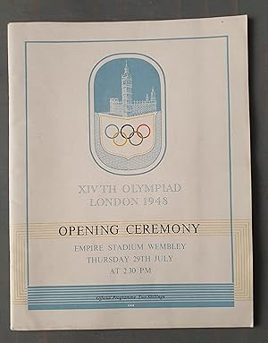 XIV th Olympiad London1948 Olympics Opening Ceremony Official Programme