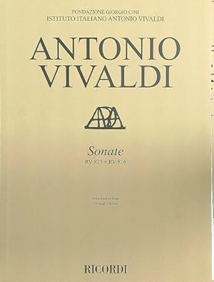 Bild des Verkufers fr Antonio Vivaldi Sonate RV 815 e RV 816 (Ed. critica) zum Verkauf von Librodifaccia