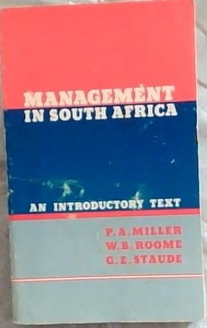 Seller image for Management in south Africa for sale by Chapter 1