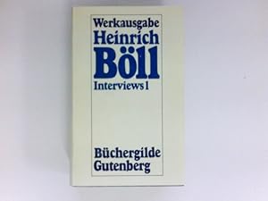 Bild des Verkäufers für Heinrich Böll Werke : Bd. 10., Interviews. - 1. 1961 - 1978. zum Verkauf von Antiquariat Buchhandel Daniel Viertel