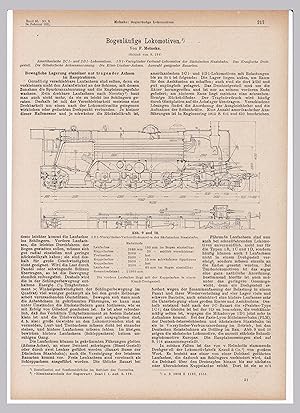 Bogenläufige Lokomotiven. Von F. Meineke. Textblätter aus: Zeitschrift des Vereines deutscher Ing...